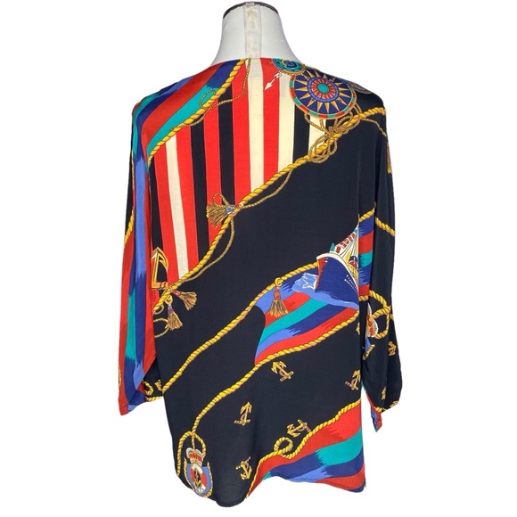 Vintage Carole Little Nautical Tunic Blouse - Picture 2 of 12